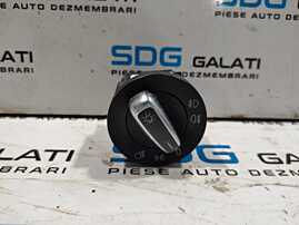 Comutator Bloc Lumini Cromat cu Proiectoare Volkswagen Passat B7 2010 - 2015 Cod 3C8941431C [L5097]