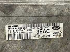 ECU Calculator Motor Siemens Ford Fiesta 5 MK5 1.3 2002 - 2008 Cod 6S61-12A650-PC S118763016C 6S6112A650PC [L2772.5] [L2773]