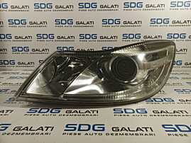Far Stanga cu Lupa FARA Xenon Skoda Octavia 2 Facelift 2008 - 2013 Cod 1Z2941015F [L1566]