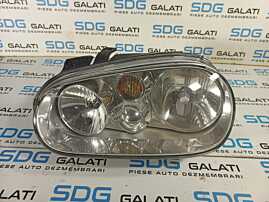 Far Stanga cu Lupa si Proiector Europa FARA Xenon Volkswagen Golf 4 - 1998 - 2005 Cod 1J1941017K [L1098]