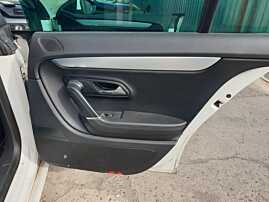 Panou Tapiterie Fata Interioara Piele Neagra Usa Portiera Dreapta Spate Volkswagen Passat CC 2008 - 2012 [C6527]