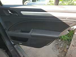 Panou Tapiterie Fata Interioara Piele Neagra de pe Usa Portiera Dreapta Spate Skoda Superb 2 Hatchback 2008 - 2015 [C4197]