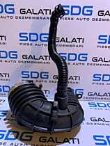 Furtun Conducta Tub Admisie Carcasa Filtru Aer Turbo Turbina Turbosuflanta Audi A6 C6 2.0 TDI BLB BRE BRF BVF BVG 2005 - 2008 Cod 4F0129615E 028129644B [D0903]