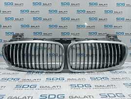 Grila Centrala cu Nara Nari Grile de pe Capota BMW Seria 7 E65 E66 730 Facelift 2005 - 2008 [L4789]