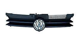 Grila Centrala cu Emblema Sigla de pe Bara Spoiler Fata Volkswagen Golf 4 1998 - 2005 Cod 1J0853655D 1J0853651F 1J0853653A [L5329]