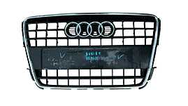 Grila Centrala cu Emblema Sigla de pe Bara Spoiler Fata Audi A5 Sportback 2008 - 2011 Cod 8T0853651B (Urechi de Prindere Lipsa) [L5338]