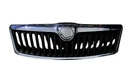 Grila Centrala cu Emblema Sigla de pe Capota Motor Skoda Octavia 2 Facelift FL 2008 - 2013 Cod 1Z0853651C (Prezinta Defect Este Topita in Partea Dreapta) [L5340]