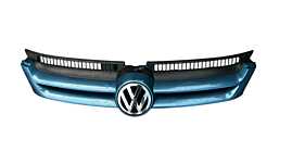Grila Centrala cu Emblema Sigla de pe Bara Spoiler Fata Volkswagen Golf 5 Plus 2004 - 2008 Cod 5M0853655A 5M0853651A [L5319]