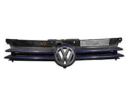 Grila cu Emblema Spoiler Bara Fata Volkswagen Golf 4 1998 - 2005 Cod 1J0853655G 1J0853651H (Fisuri) [L5203]