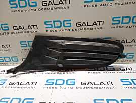 Grila Ornament Plastic Dreapta de pe Bara Spoiler Fata Volkswagen Golf 6 2008 - 2014 Cod 1K9853666A 1K9.853.666.A [M6941]