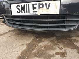 Grila Ornament Capac Central Dreapta de pe Bara Spoiler Fata Skoda Octavia 2 Facelift 2008 - 2013 [C4090]