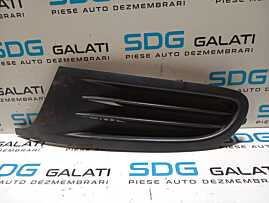 Grila Ornament Plastic Stanga de pe Bara Spoiler Fata Volkswagen Golf 6 2008 - 2014 Cod 1K9853665A 1K9.853.665.A [M6940]