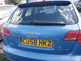 Haion Hayon Portbagaj Dezechipat cu Luneta Geam Sticla si Eleron Audi A3 8P Hatchback 4 usi 2004 - 2013 Culoare LX5T [C7903] [C7904]