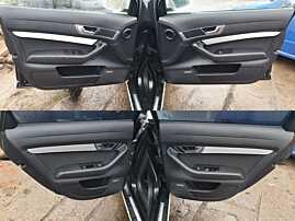 Set Panouri Fete Interioare Usi Portiere Fata Spate Stanga Dreapta Piele Neagra BOSE Audi A6 C6 2005 - 2011