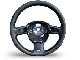 Volan Piele 3 Spite S Line cu Uzura Fara Airbag Model cu Locas Comenzi și Padele Audi Q7 2007 - 2009 Cod 8K0419091AK [C5614]