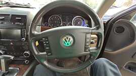 Volan Piele FARA Airbag cu Uzura VW Touareg 7L Facelift 2002 - 2010