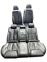 Interior Complet Scaun Scaune Stanga Dreapta Fata Sofer Pasager Piele Neagra cu Rabatare Bancheta Spate cu Sezut Spatar Volkswagen Passat B6 Sedan Berlina Limuzina 2005 - 2010 [LR0352]
