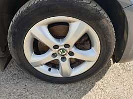 Set 4 Jante Aliaj 5x112 195 55 15 R15 cu Anvelope Vara Dot 2019 Skoda Roomster 2006 - 2015 [C2063]