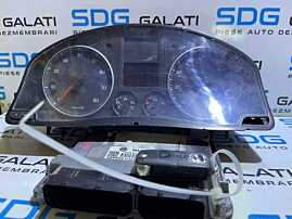 Kit Pornire ECU Calculator Motor Cip Cheie Ceas Bord Imobilizator VW Jetta 1.6 BSE 2006 - 2010 Cod 06A906033GG 5WP40349 [L4441]