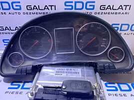 Kit Pornire ECU Calculator Motor Cip Cheie si Ceas Ceasuri Bord cu Imobilizator Audi A4 B6 1.9 TDI AVB 2001 - 2005 Cod 038906019LF 0281011210 8E0920950J 449,99lei4_result