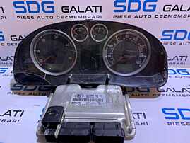 Kit Pornire ECU Calculator Motor Cip Cheie si Imobilizator cu Ceas Ceasuri Bord VW Passat B5.5 2.5 TDI V6 AKN 2001 - 2005 Cod 3B1907401B 0281010447 [L3024]