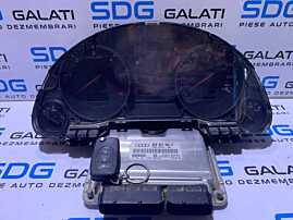 Kit Pornire ECU Calculator Motor Cip Cheie si Imobilizator Modelul cu Cutie Automata Audi A4 B6 2.5 TDI BDG 2001 - 2005 Cod 8E0907401M 8E0997401KX 0281011255