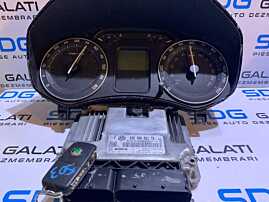 Kit Pornire ECU Calculator Motor cu Cip Cheie si Ceas Ceasuri Bord cu Imobilizator Skoda Octavia 2 1.9 TDI BXE 105CP 2004 - 2013 Cod 03G906021TB 0281014711 [L4429]