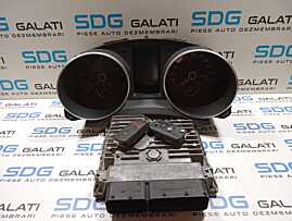 Kit Pornire ECU Calculator Motor Cip Cheie Ceas Ceasuri Bord cu Imobilizator Volkswagen Golf 6 1.6 TDY CAYC 2008 - 2010 Cod 03L906023A 5K0920971A [M4033] [M4034]