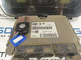 Kit Pornire ECU Calculator Motor Ceas Ceasuri Cluster Instrumente Bord Imobilizator Volkswagen Bora 1.4 16V Benzina 1998 - 2005 Cod 036906014AB 1J0919860 [L1198] [L1199]