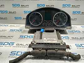 Kit Pornire Complet ECU Calculator Motor Cip Cheie Imobilizator Volkswagen Tiguan 2.0 TDI 2007 - 2011 Cod 03L906022HM 0281015236 5N0920970D [L4863] [L4864]