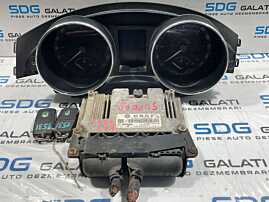 Kit Pornire ECU Calculator Motor Ceas Ceasuri Bord Chei Cheie CIP Imobilizator Skoda Superb 2 1.9 TDI 2008 - 2013 Cod 03G906021QM 0281014111 [L4536] [L4537]