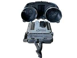 Kit Pornire ECU Calculator Motor Bosch Ceas Ceasuri Bord Cheie Cheie CIP Imobilizator Volkswagen Golf 6 Plus 2.0 TDI CBD CBDC 2008 - 2013 Cod 03L906022LF 0281015420 [LR0464] [LR0465]