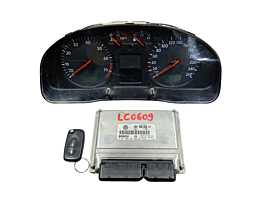 Kit Pornire Complet ECU Calculator Motor Ceas Ceasuri Bord Chei Cheie Imobilizator CIP Volkswagen Passat B5 1.8 Benzina 1997 - 2001 Cod 4B0906018AT 0261206532 3B0920822 [LC0608] [LC0609] [LC0610]