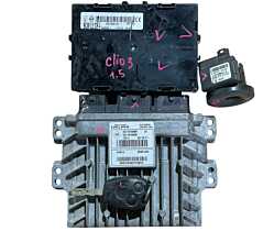 Kit Pornire ECU Calculator Motor UCH Cititor Chei Cheie CIP Imobilizator Renault Clio 3 1.5 dCi 2005 - 2014 Cod 237101989R 237101990R 82001054129 8200214173G [LR0067] [LR0068]