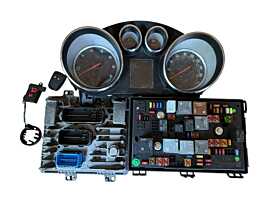 Kit Pornire ECU Calculator Motor Ceasuri Bord Skoda Superb 2 2.0 TDI CFFB 2008 - 2015 Cod 03L906018SR 0281030091 03L906018MH 3T2920941M [V0332] [V0333]