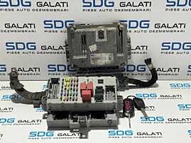 Kit Pornire ECU Calculator Motor Bosch Panou Tablou Sigurante Cheie Chei CIP Imobilizator Fiat Bravo 1.6 JTD 2007 - 2014 Cod 51805037 0281014456 [L2757] [L2758]