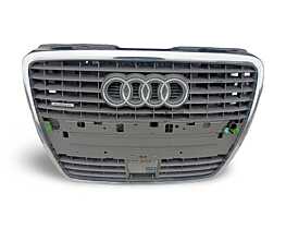 Grila Centrala cu Emblema Sigla de pe Bara Spoiler Fata Audi A8 D3 2002 - 2009 [LR6495]