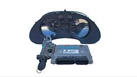 Kit Pornire ECU Calculator Motor Ceas Ceasuri Bord Chei Cheie CIP Imobilizator Seat Cordoba 1.2 Benzina 2002 - 2008 Cod 03E906033P 6L0920801 [LS1402]