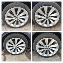 Set 4 Jante Roti Aliaj INTERLAGOS 235 40 18 R18 5x112 Audi A6 C6 2005 - 2011 Cod 3C8601025D [K7677]