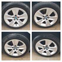 Set 4 Jante Roti Aliaj 225 55 17 R17 Style 327 cu Anvelope Vara Dot 2024 BMW Seria 5 F10 F11 2009 - 2017 [Q0207]