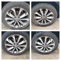 Set 4 Jante Roti Aliaj 215 55 18 R18 Anvelope Vara Dot 2023 Nissan X-Trail T31 2007 - 2014 [Q0410]