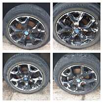 Set 4 Jante Aliaj 235 55 17 R17 cu Anvelope Vara Dot 2023 Ford Mondeo Mk 4 2007 - 2014 [K9145]