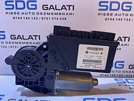 Motoras cu Modul Calculator Macara Electrica Usa Portiera Dreapta Fata VW Phaeton 2002 - 2010 Cod 3D1959702D