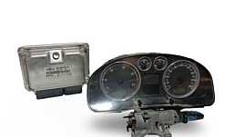 Kit Pornire ECU Calculator Motor cu Ceas Ceasuri Bord si Contact cu Cheie Volkswagen Passat B5.5 1.9 TDI AWX 2001 - 2005 Cod 038906019GS, 3B0920829AX [MX1287]