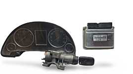 Kit Pornire ECU Calculator Motor cu Ceas Bord si Contact cu Cheie Audi A4 B6 2.0 Benzina ALT 2001 - 2005 Cod 8E0909557H, 8E0920900L [MX1363]