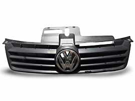 Grila Centrala cu Sigla Emblema Bara Spoiler Fata Volkswagen Polo 9N 2001 - 2008 (Prinderi Rupte) Cod 6Q0853651C [N5507]