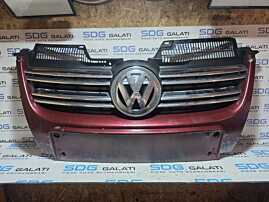 Grila Centrala cu Emblema Sigla de pe Bara Spoiler Fata cu Defecte Volkswagen Golf 5 Break Variant Combi 2004 - 2008 Cod 1K5853651, 1K5853653 [N6781]