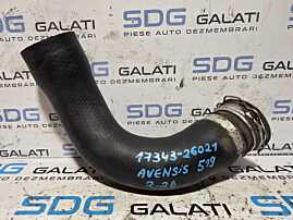 Furtun Conducta Tub Tubulatura Intercooler Toyota Corolla Verso 2.2 Diesel D-4D D-CAT 2AD-FTV 2AD-FHV 2005 - 2009 Cod 17343-26021 [N7223]