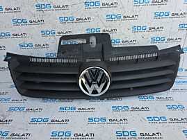 Grila Centrala cu Emblema Sigla de pe Bara Spoiler Fata Volkswagen Polo 9N 2001 - 2009 Cod 6Q0853653C [N7702]