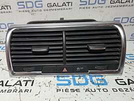 Grila Gura Grile Guri Ventilatie Aerisire Bord Central cu Butoane Avarie si ESP Audi Q7 4L 2006 - 2015 Cod 4L0820951P [N7717]